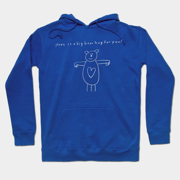 Here is a big bear hug for you light on dark Hoodie by 6630 Productions